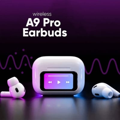 Picture of Airpods A9 Pro Touch Screen Display with ANC ENC TWS Earbuds