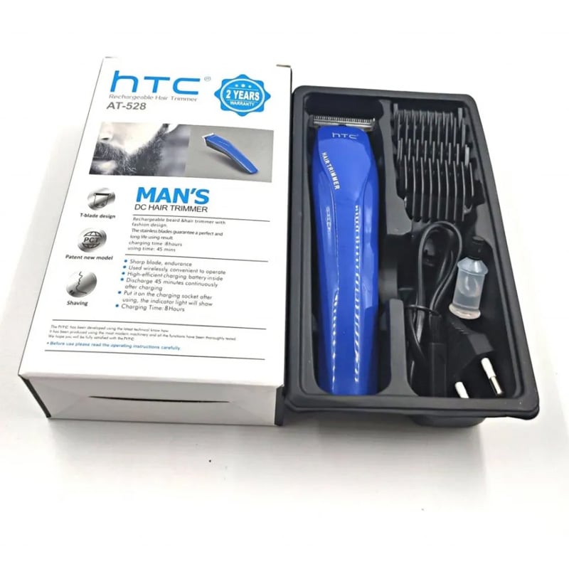 Picture of HTC AT 528 Rechargeable Hair and Beard Trimmer for Men