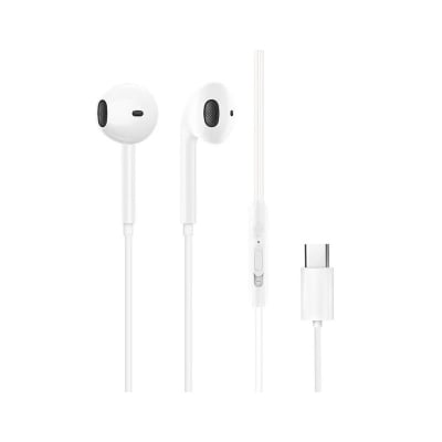 Picture of For Apple Type C Headphone/ Earphone for iPhone 15, 15 Pro, 15 Plus, 15 Pro Max, iPhone 16, iPhone 17 Series & USB-C Devices | Lightweight Non-In-Ear Design EarPods with Built-in Remote Control | Comfortable Audio Experience for Music, Movies & Calls