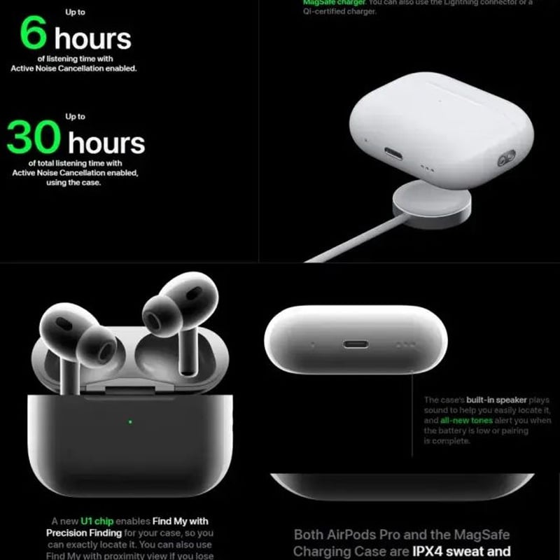 Picture of AirPods Pro 2nd Gen Dubai-Made Wireless Earbuds | Premium Sound, Long Battery Life & Bluetooth 5.0