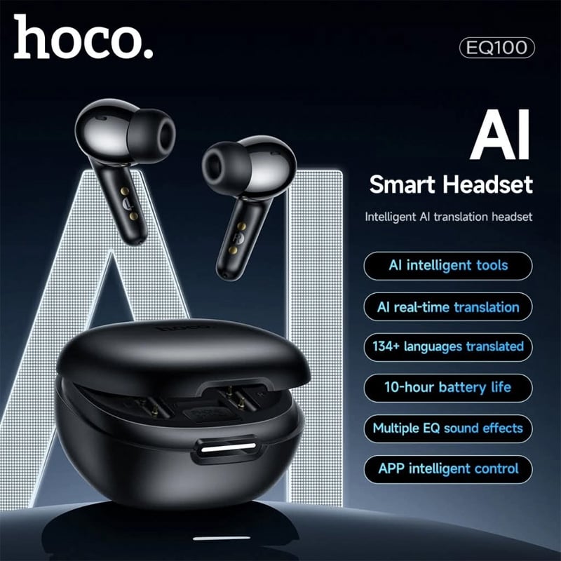 Picture of Hoco EQ100 Intelligent AI translation headset(App)