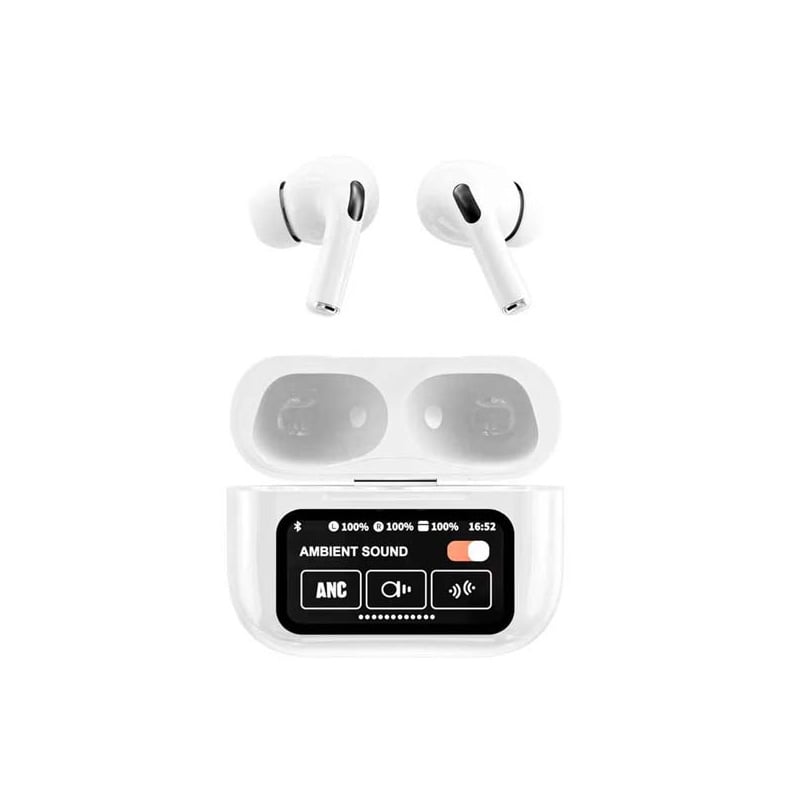 Picture of A9 Pro Earphone Touch Screen Wireless Bluetooth 5.4 Headphone ANC/ENC Noise Cancelling In Ear Earbuds With HD Mic Call Headset