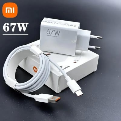 Picture of Original Xiaomi 67W Charger Fast Turbo Charger Adapter 6A Type-C Cable For Xiaomi 12 11 Ultra Mi 11 Pro Mix Fold Poco X3 GT X4 Pro 5G Redmi Note 9 10 11 Pro K50 Black Shark 3 Pro 4