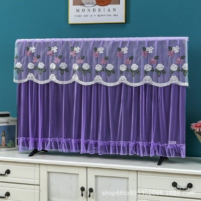 Picture of New High Quality  Beautiful LED TV Cover Elastic System (Purple 52 inch)