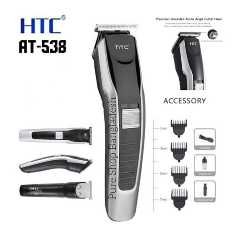 Picture of HTC AT-538 Rechargeable Hair & Beard Trimmer for Men