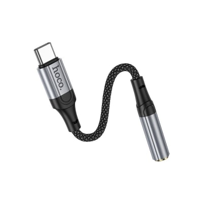 Picture of Hoco LS36 Type-C Digital 3.5 Audio Adapter Type C Audio Adapter Converter Type C Converter Type C to 3.5mm Female Sound Adapter Sound Card Black