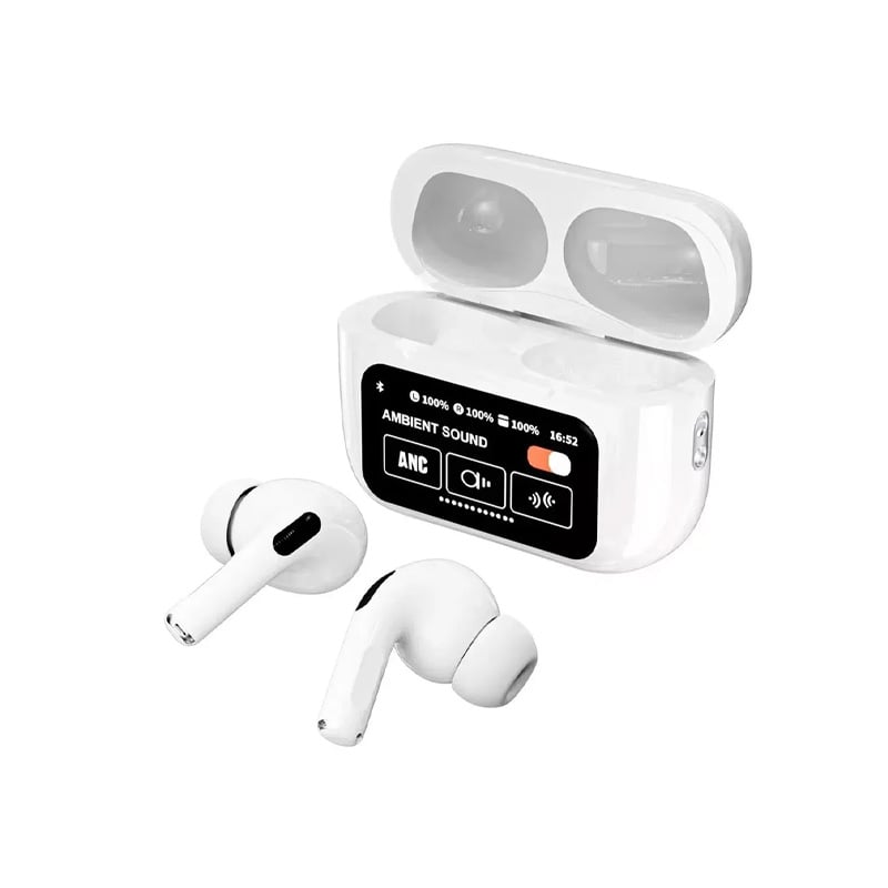 Picture of A9 Pro Earphone Touch Screen Wireless Bluetooth 5.4 Headphone ANC/ENC Noise Cancelling In Ear Earbuds With HD Mic Call Headset