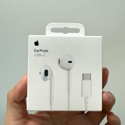 Picture of For Apple Type C Headphone/ Earphone for iPhone 15, 15 Pro, 15 Plus, 15 Pro Max, iPhone 16, iPhone 17 Series & USB-C Devices | Lightweight Non-In-Ear Design EarPods with Built-in Remote Control | Comfortable Audio Experience for Music, Movies & Calls