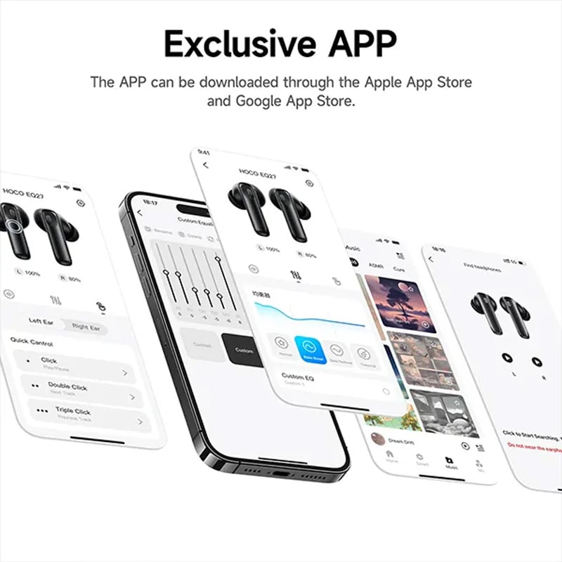 Picture of Hoco EQ27 Fun AI Translation Earbuds | ANC+ENC Noise Reduction | Supports 134 Languages