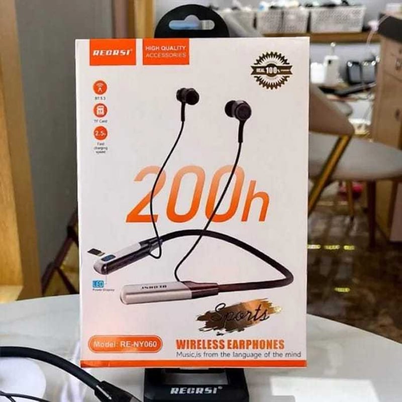 Picture of Regrsi RE-NY060 Wireless Neckband Long Battery