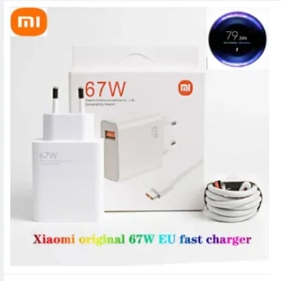 Picture of Original Xiaomi 67W Charger Fast Turbo Charger Adapter 6A Type-C Cable For Xiaomi 12 11 Ultra Mi 11 Pro Mix Fold Poco X3 GT X4 Pro 5G Redmi Note 9 10 11 Pro K50 Black Shark 3 Pro 4