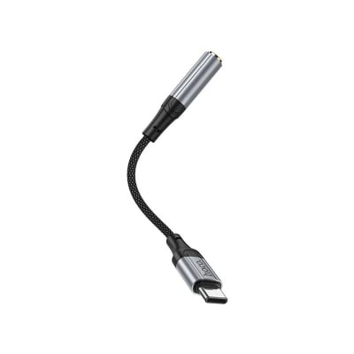 Picture of Hoco LS36 Type-C Digital 3.5 Audio Adapter Type C Audio Adapter Converter Type C Converter Type C to 3.5mm Female Sound Adapter Sound Card Black