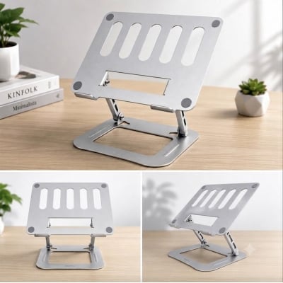 Picture of Neepho NP T4 Portable Laptop stand for Desk - Silver-10/9 inches 