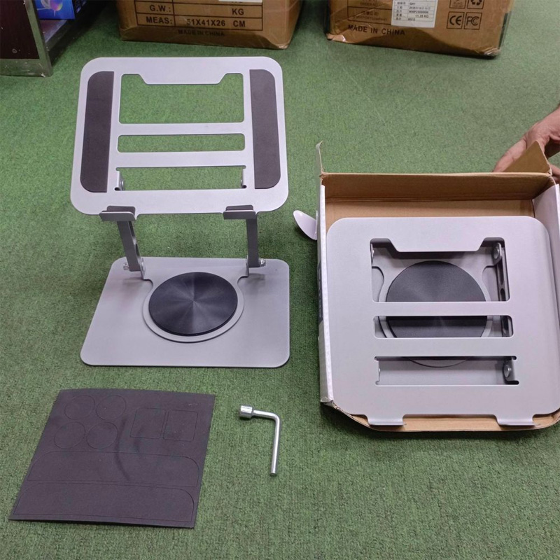 Picture of 360 Degree Rotation havy Duty metal Laptop Stand - Gray-10/9 inches 