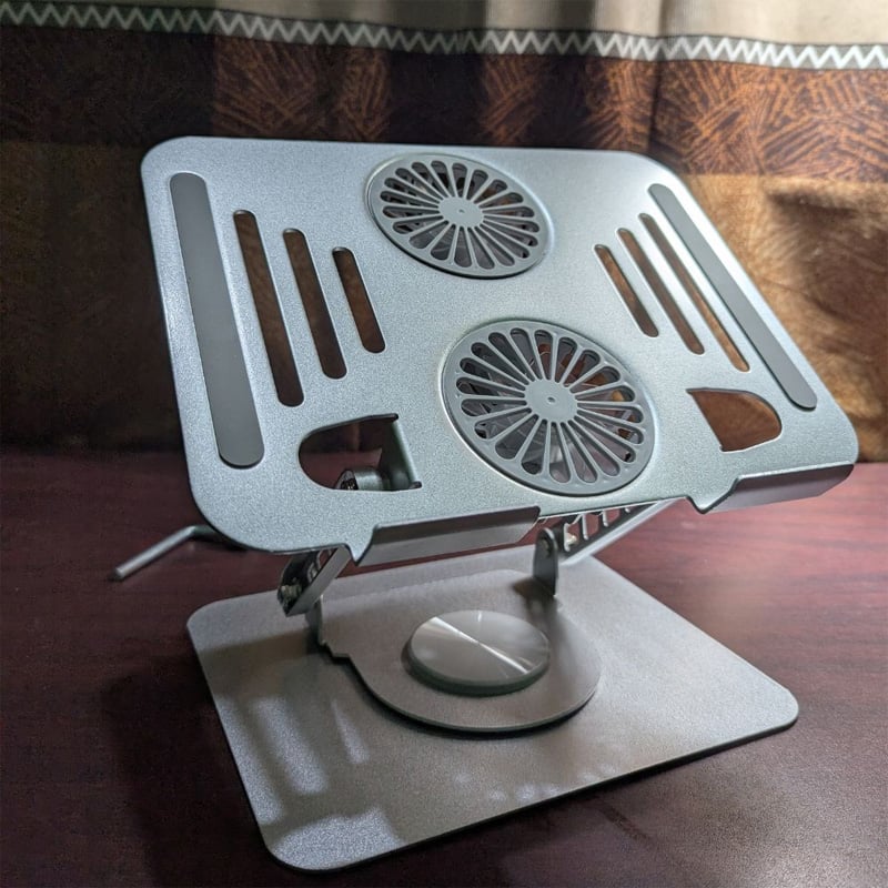 Picture of 360 Degree rotation notebook and laptop stand with cooling fan
