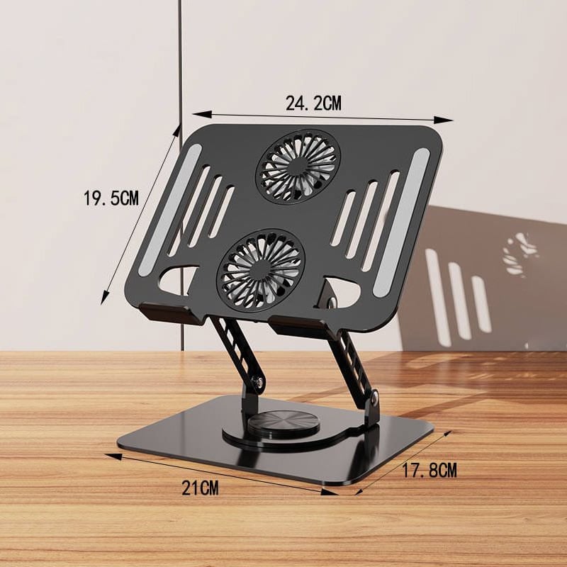 Picture of 360 Degree rotation notebook and laptop stand with cooling fan