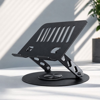 Picture of S961 Foldable Premium Alloy Laptop Stand Price in BD - Gray 
