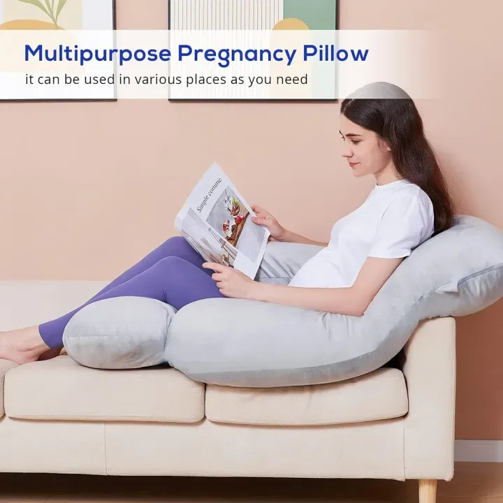 Picture of Pregnancy Pillow Sleeper Pregnant Maternity Pillows (Length-34+ Inch;Wide-24Inch) Multi Color