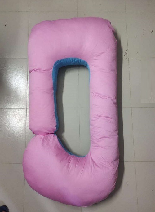 Picture of Full Body Support Pregnancy Pillow For Women Large Size Pillow For Full Body Support Pink