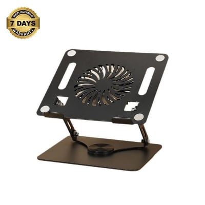 Picture of High Speed Cooler Metal Laptop Stand With RGB light - Black-10/9 inches 