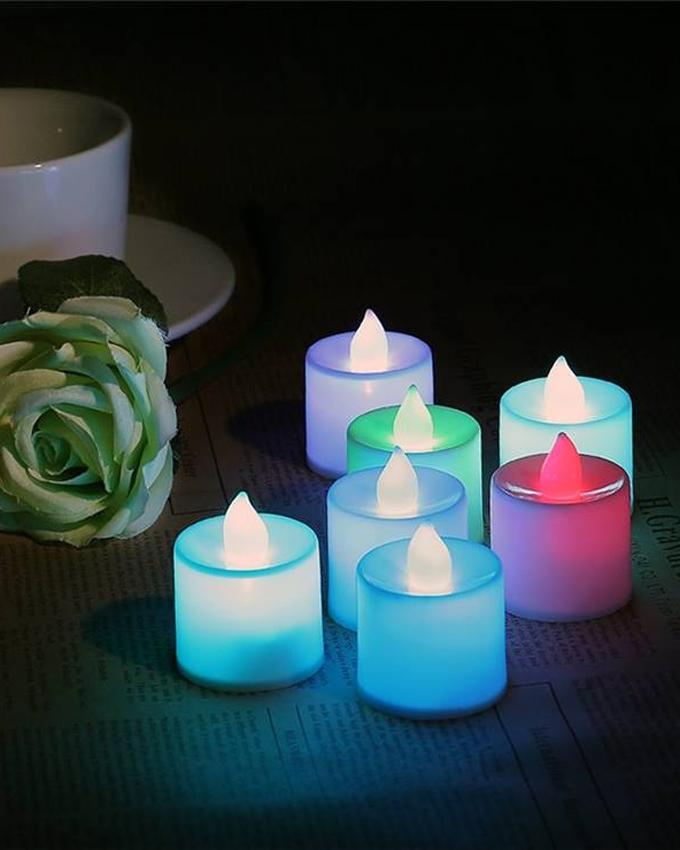 Picture of LED Tea Light Candle - 6Pcs - Multicolor