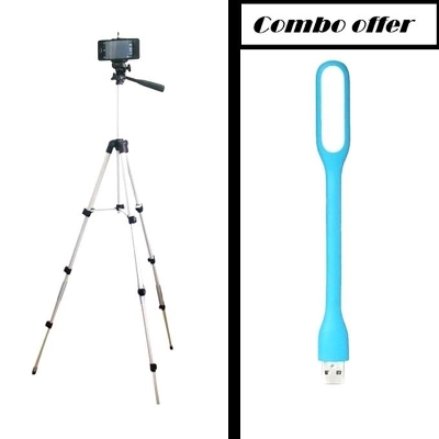Picture of Combo of Tripod Stand for Camera or Mobile and Led Light