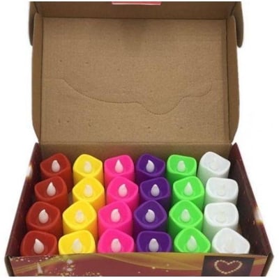 Picture of LED Tea Candle Light - 24PCcs - Multicolor