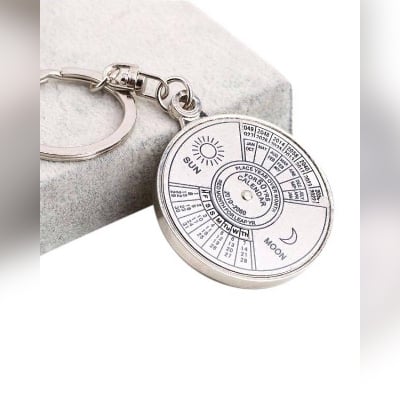 Picture of Key Ring With 50 Year's Calendar - Silver