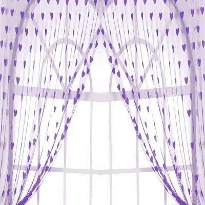 Picture of Heart sharp net Porda 2pcs - White