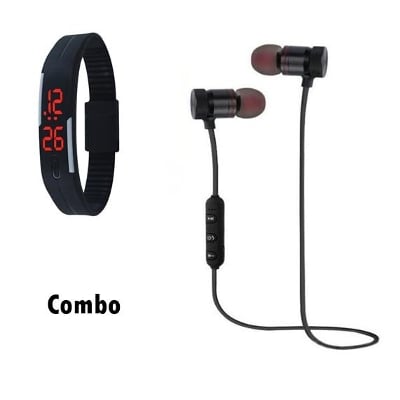 Picture of Combo LED Watch and Wireless Bluetooth Earphone