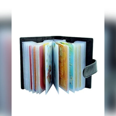 Picture of Men's Leather Card Holder / Wallet - Black