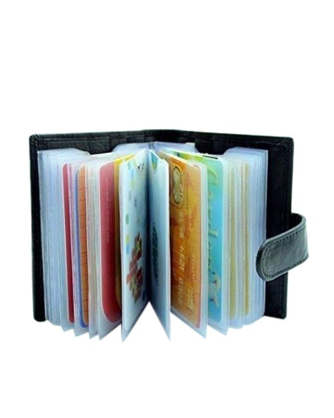 Picture of Men's Leather Card Holder / Wallet - Black