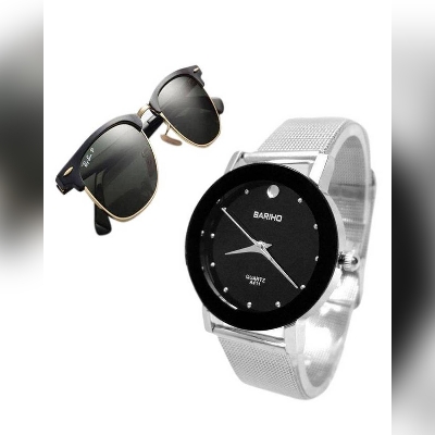 Picture of Combo Of Bariho Analogue Watch and Sunglasses for Women(Null)