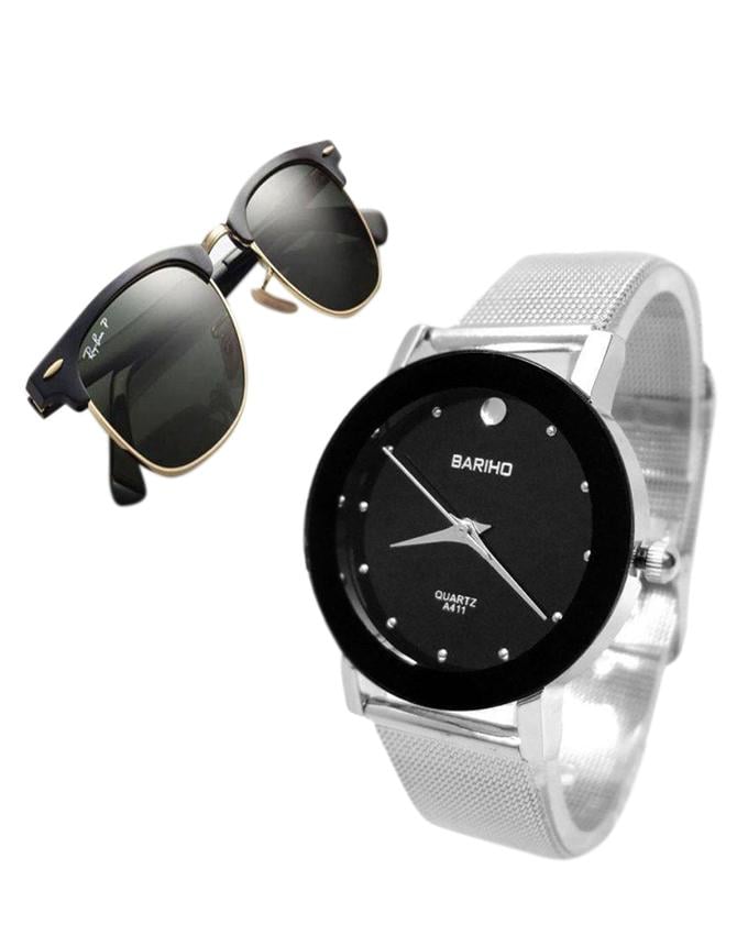 Picture of Combo Of Bariho Analogue Watch and Sunglasses for Women(Null)