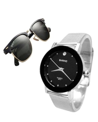 Picture of Combo Of Bariho Analogue Watch and Sunglasses for Women(Null)