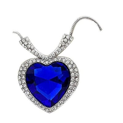 Picture of Titanic Heart Shaped Necklace - Silver(Null)