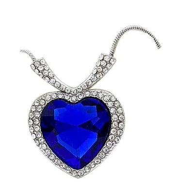 Picture of Titanic Heart Shaped Necklace - Silver(Null)