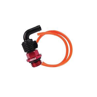 Picture of UMA RACING PRESSURE RELIEF ENGINE BYPASS GRENADE 90 DESIGN with BREATHER TUBE SUZUKI/TVS - BLUE