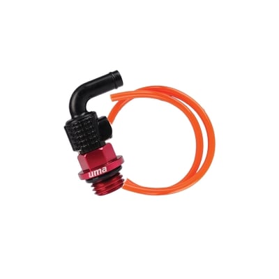 Picture of UMA RACING PRESSURE RELIEF ENGINE BYPASS GRENADE 90 DESIGN with BREATHER TUBE  HONDA/YAMAHA - BLUE