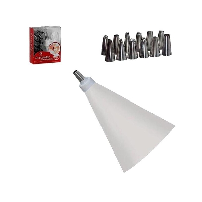 Picture of Beaker Inox Decorator For Sweet Cupcakes 12 Spouts - Silver