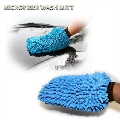 Picture of Cleaning Gloves Microfibre Wash and Dust Mitt - 2 Pcs