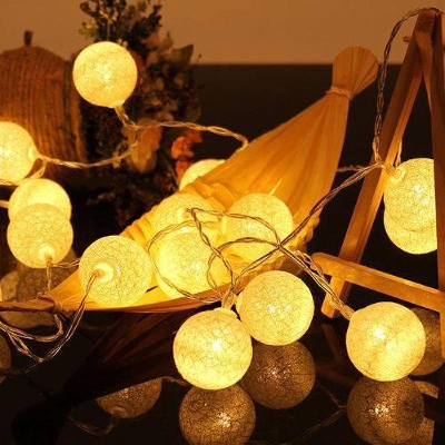 Picture of LED Cotton Ball String Lights LED Fairy Lights