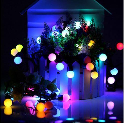 Picture of Fairy LED String Lights Christmas Round Ball Bulbs Wedding Party Lamp