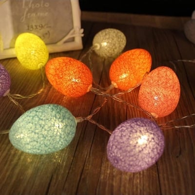 Picture of 20 LED Cotton Easter Egg String Lights LED Fairy Lights