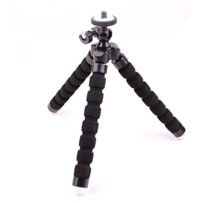 Picture of Mini Octopus For Mobile Phone Camera Flexible Tripod Holder Mount Stand - Black