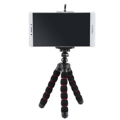 Picture of Mini Octopus For Mobile Phone Camera Flexible Tripod Holder Mount Stand - Black