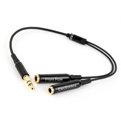 Picture of Music Listening Dual Splitter 3.5mm Audio Converter - Black