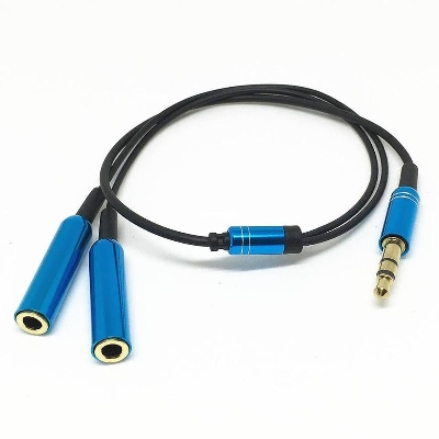Picture of Y Splitter Headphone Audio Cable - Cable Protector