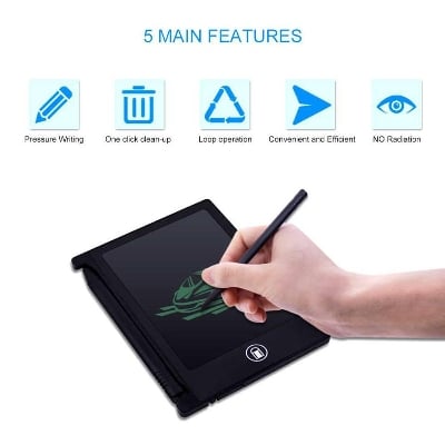 Picture of 8 Inch E- Writing & Drawing Board For Kids - Black