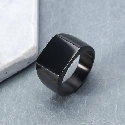 Picture of Black Finger Ring for Men(Null) - Black